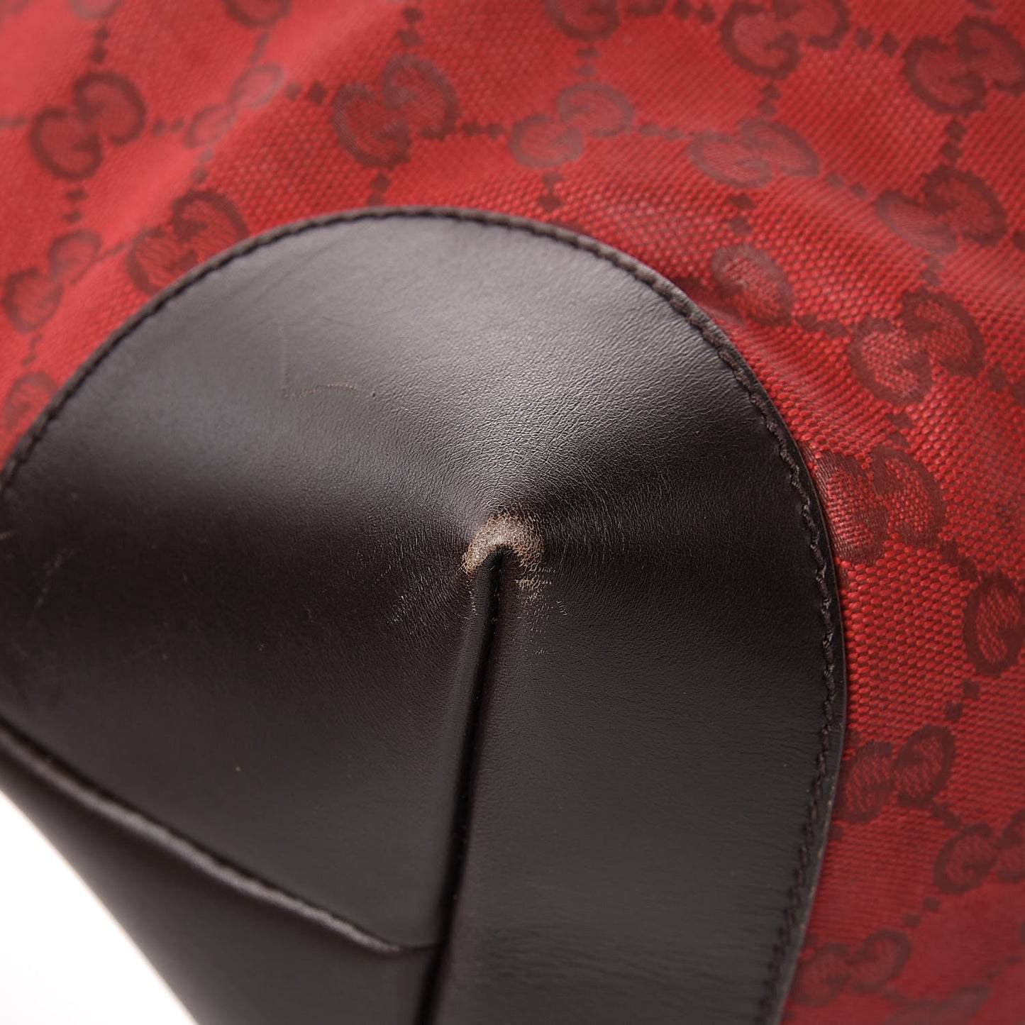 Monogram Large Original Tote Red