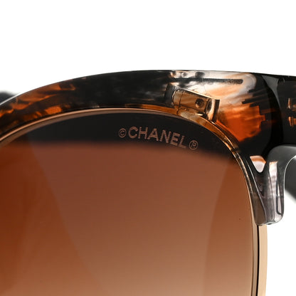 Chanel Denim Quilted Pantos Spring Polarized Sunglasses 5342 Brown 7 of 7