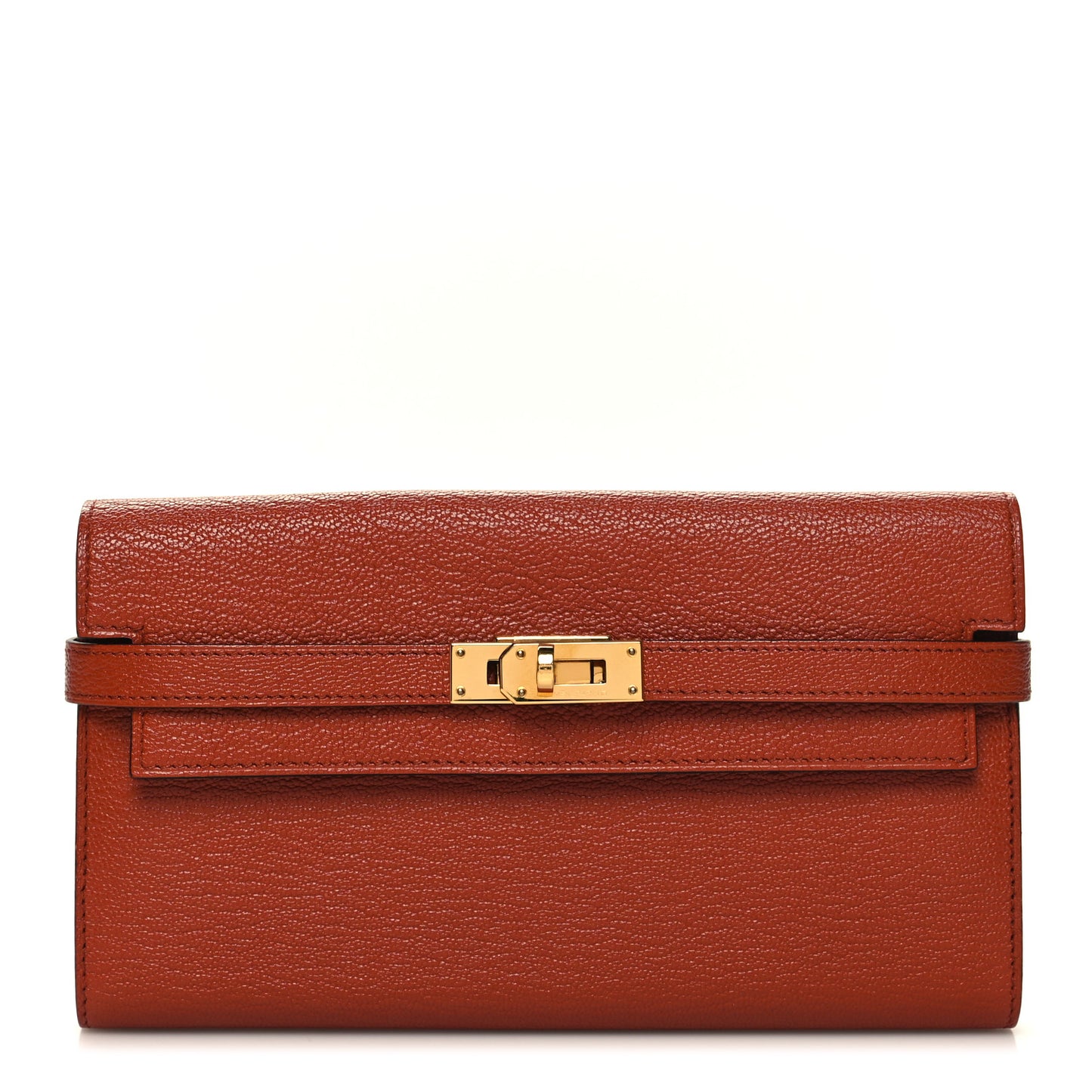Chevre Mysore Kelly Longue Wallet Cuivre