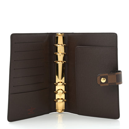 Louis Vuitton Damier Ebene Medium Ring Agenda Cover 5 of 9
