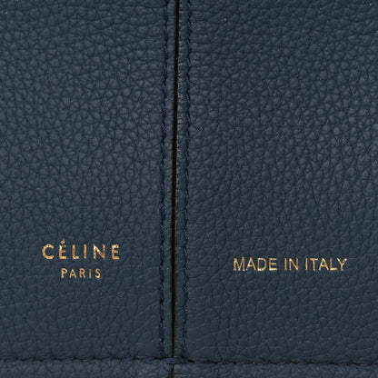 Celine Baby Grained Calfskin Medium Tri-Fold Bag Steel Blue 6 of 10