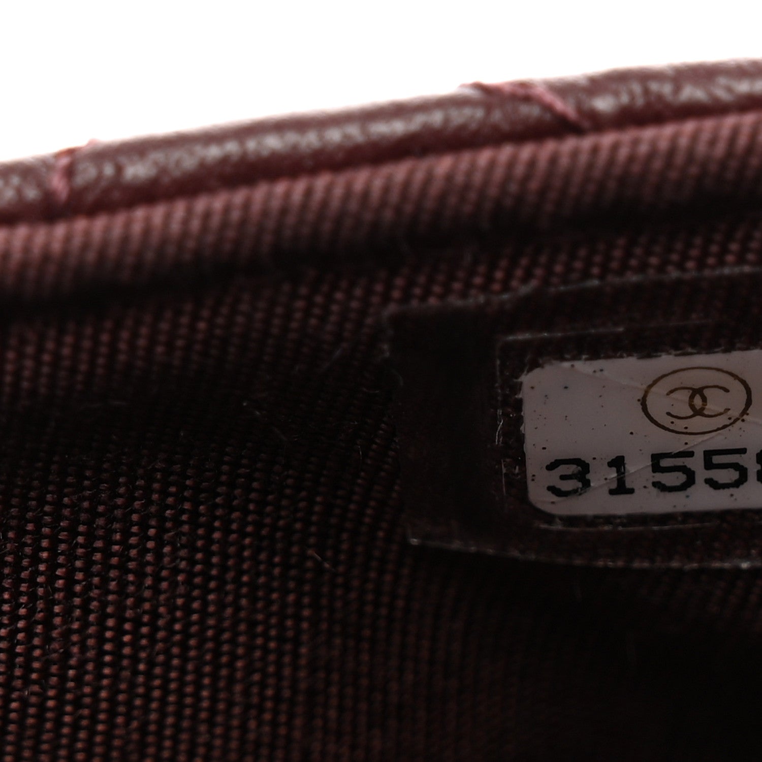 Chanel Calfskin Quilted Coco Mail Clutch With Chain Burgundy 9 of 11