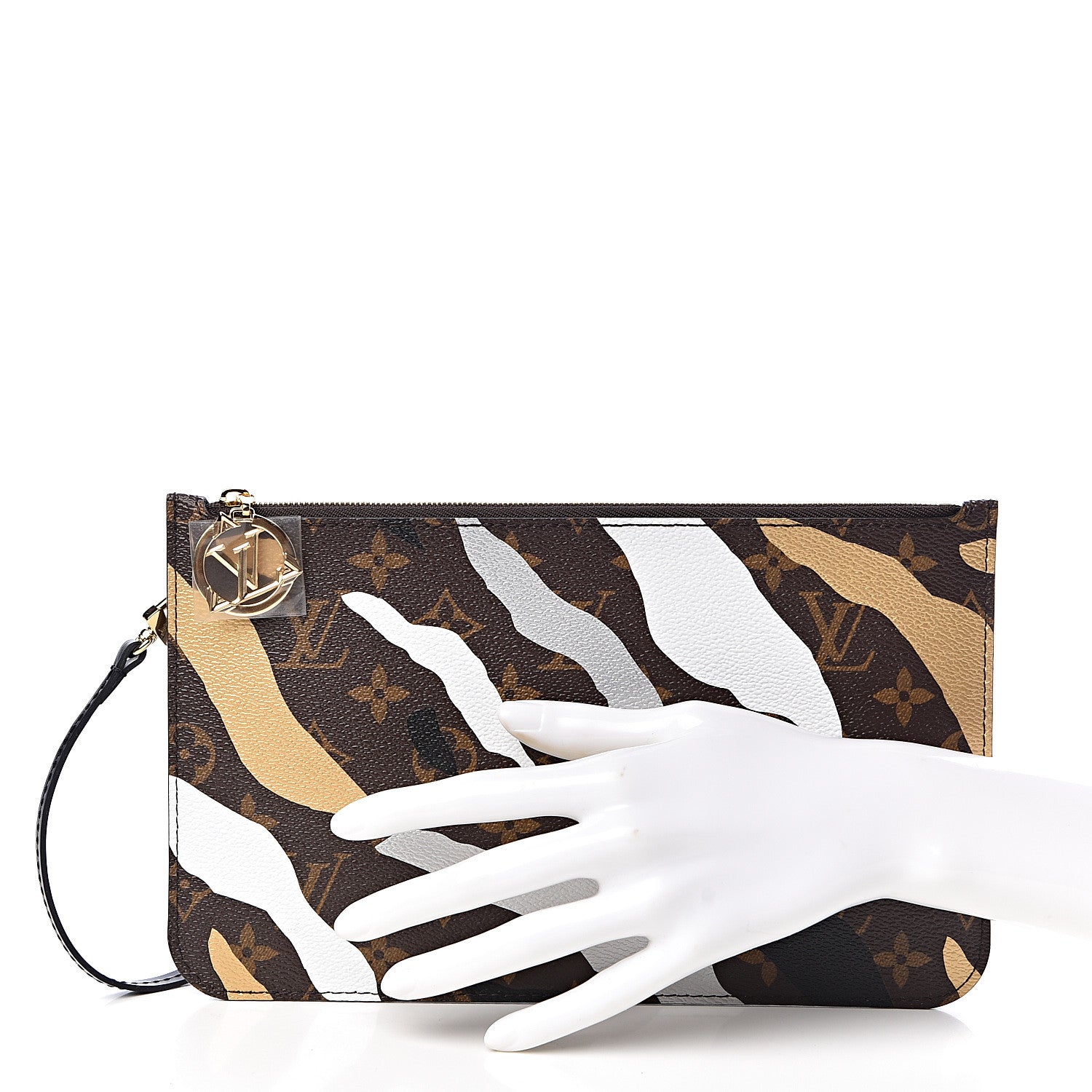 Louis Vuitton X LOL Monogram Neverfull MM GM Pochette Gold Silver 2 of 6