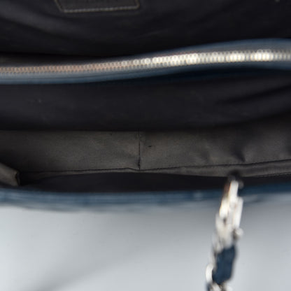 Chanel Caviar Quilted XL Grand Shopping Tote GST Navy Blue 10 of 12