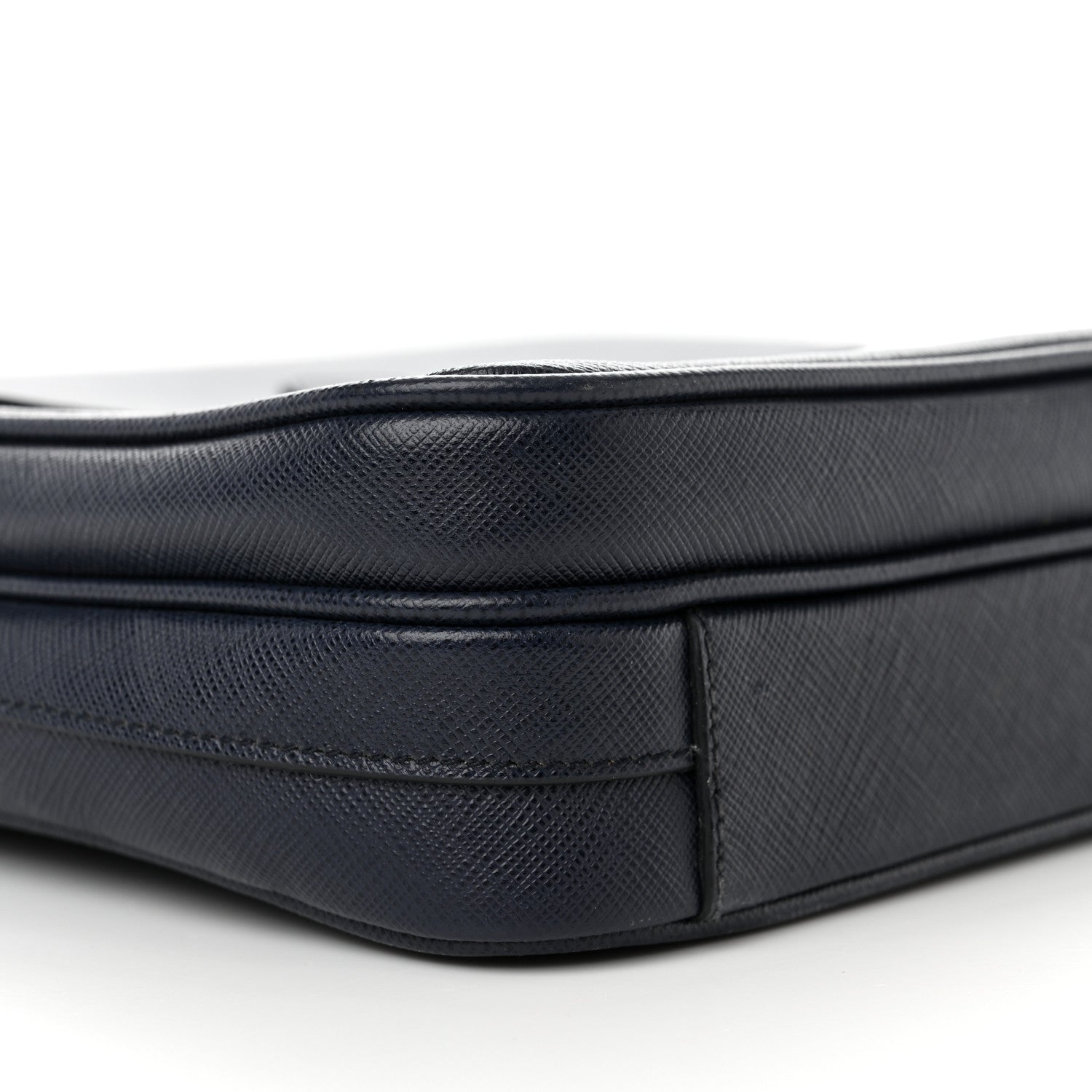 Prada Saffiano Messenger Satchel Bluette 8 of 12