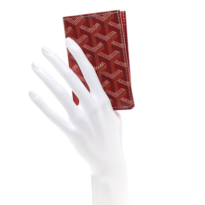 Goyard Goyardine Saint Pierre Card Holder Red 2 of 9