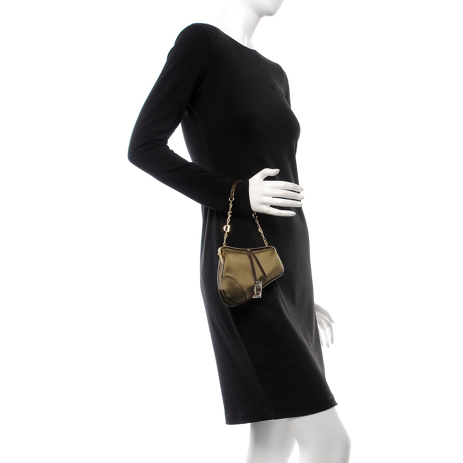 Christian Dior Nylon Mini Saddle Bag Kaki 2 of 10