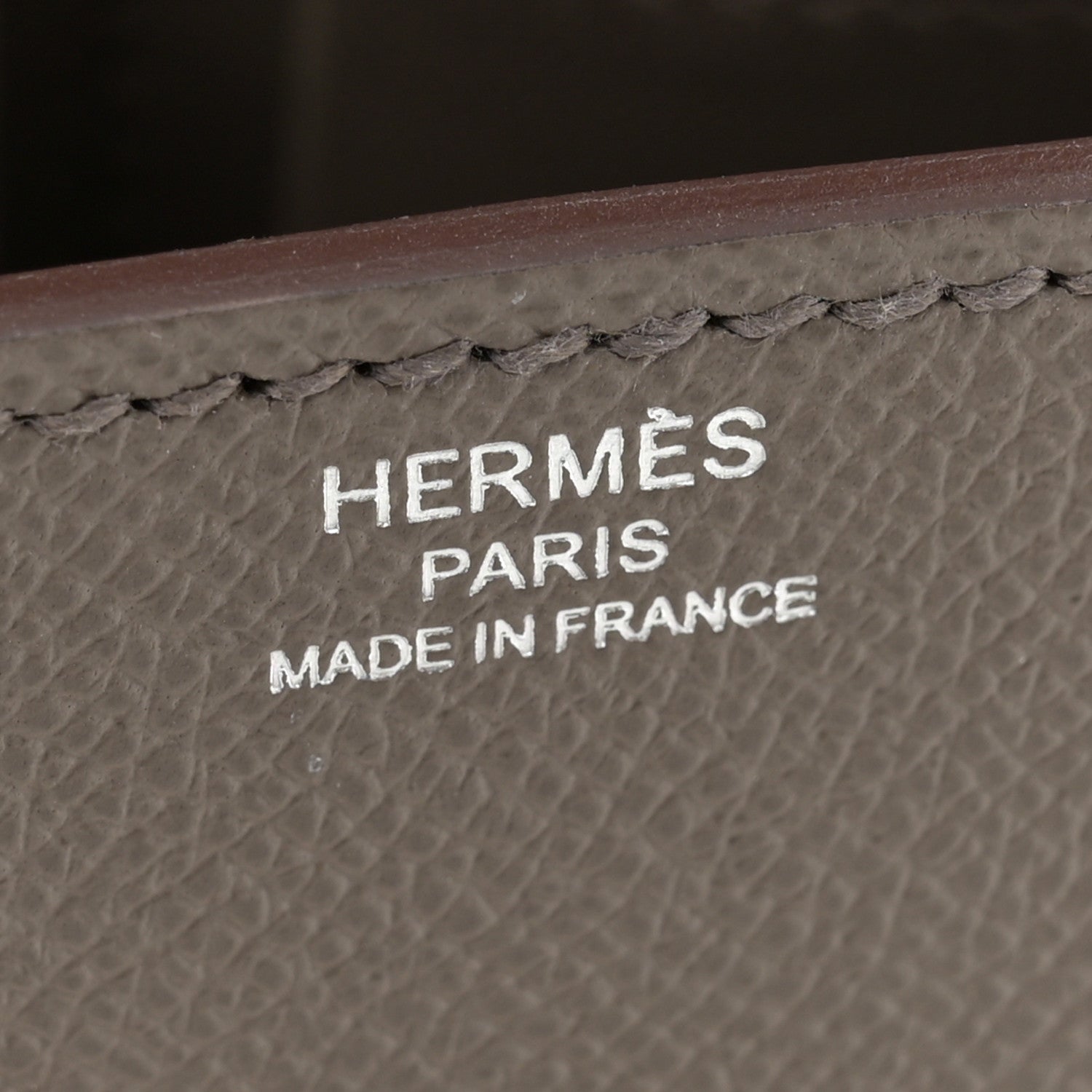 Hermes Epsom Cinhetic Boxy Top Handle Bag Etain 6 of 13