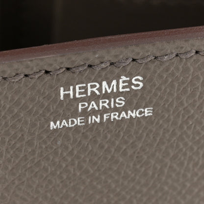 Hermes Epsom Cinhetic Boxy Top Handle Bag Etain 6 of 13