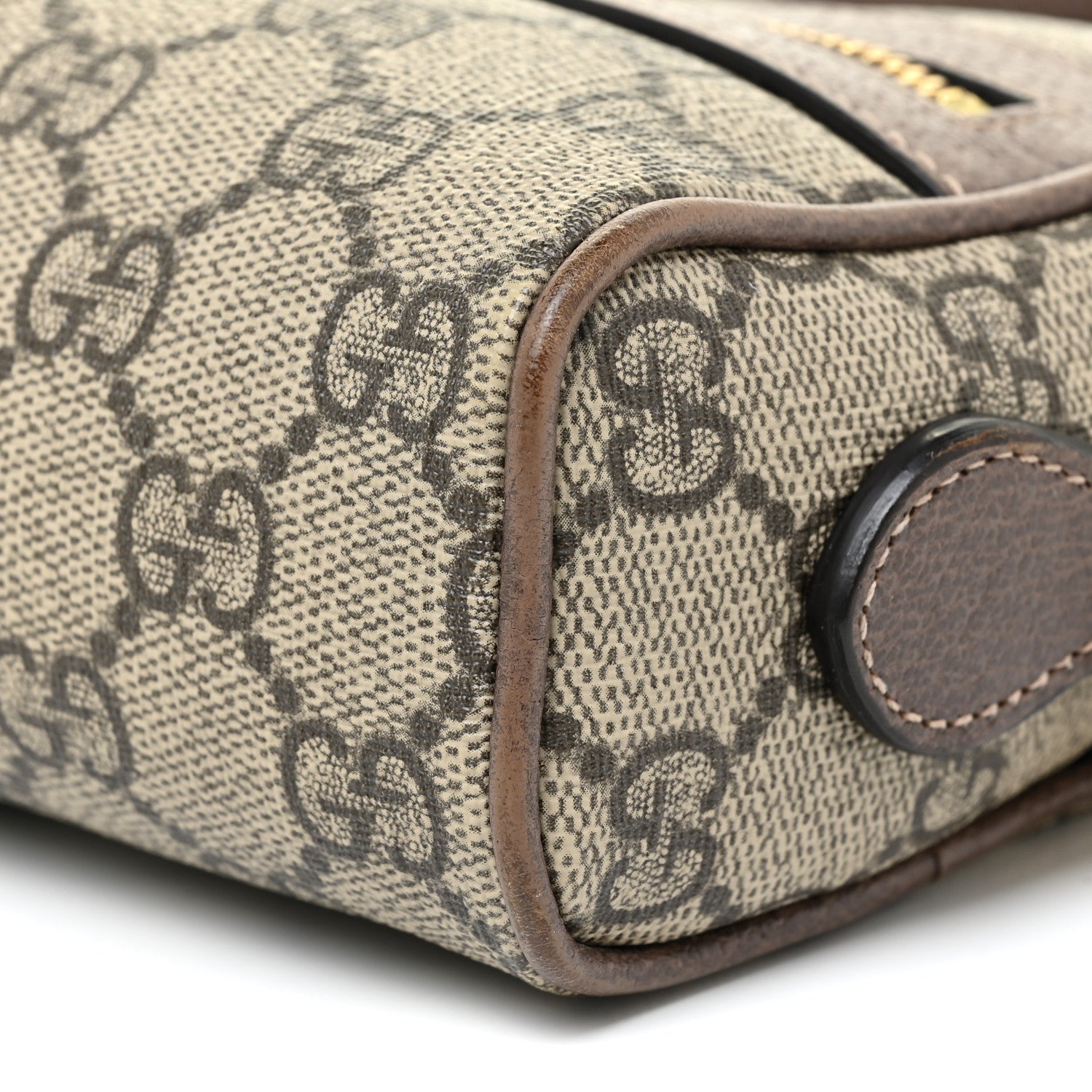 Gucci GG Supreme Monogram Web Mini Ophidia Shoulder Bag Brown 10 of 16