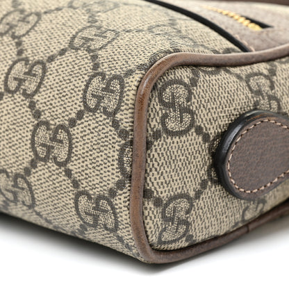 Gucci GG Supreme Monogram Web Mini Ophidia Shoulder Bag Brown 10 of 16
