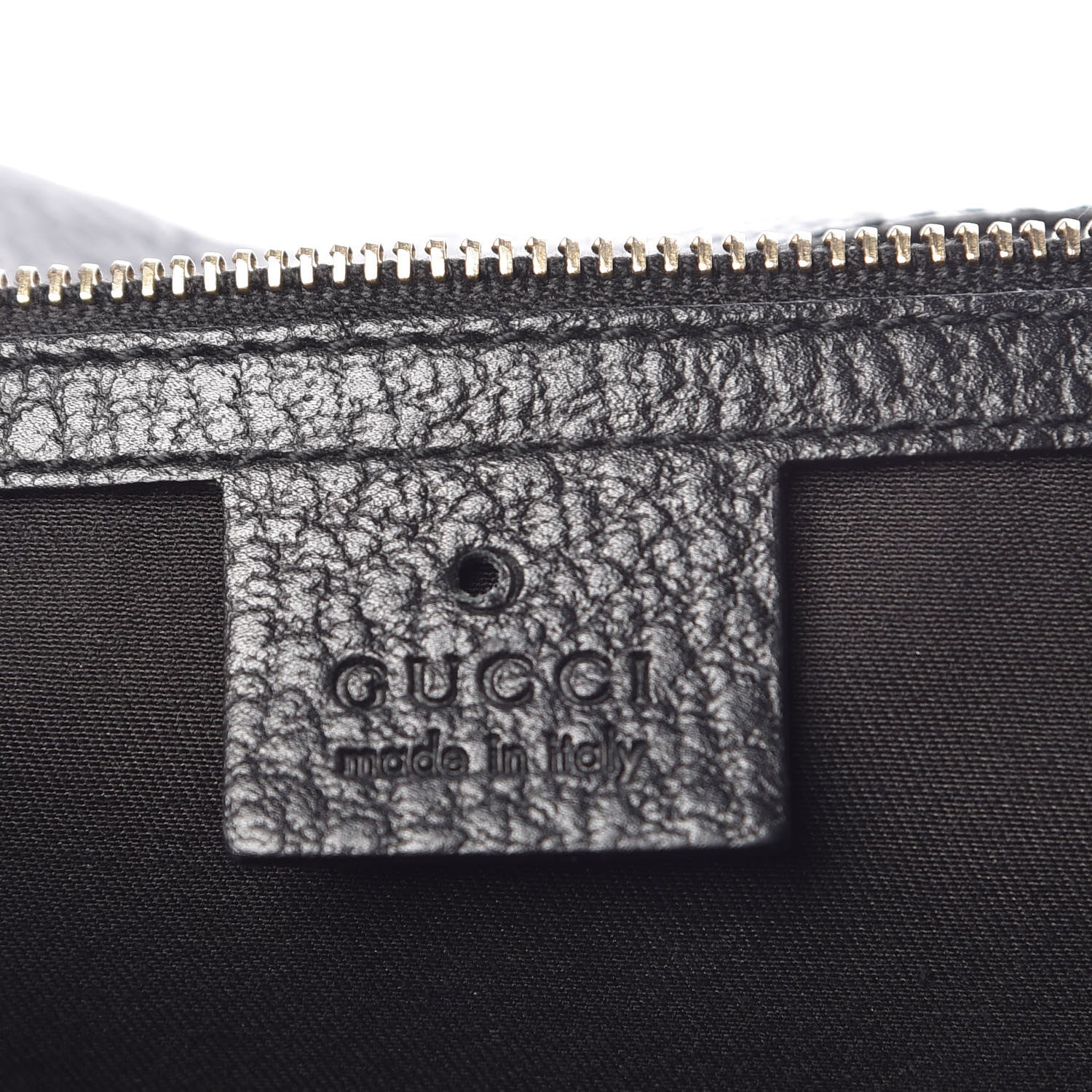 Gucci Pebbled Calfskin Web Blondie Hobo Black 6 of 13