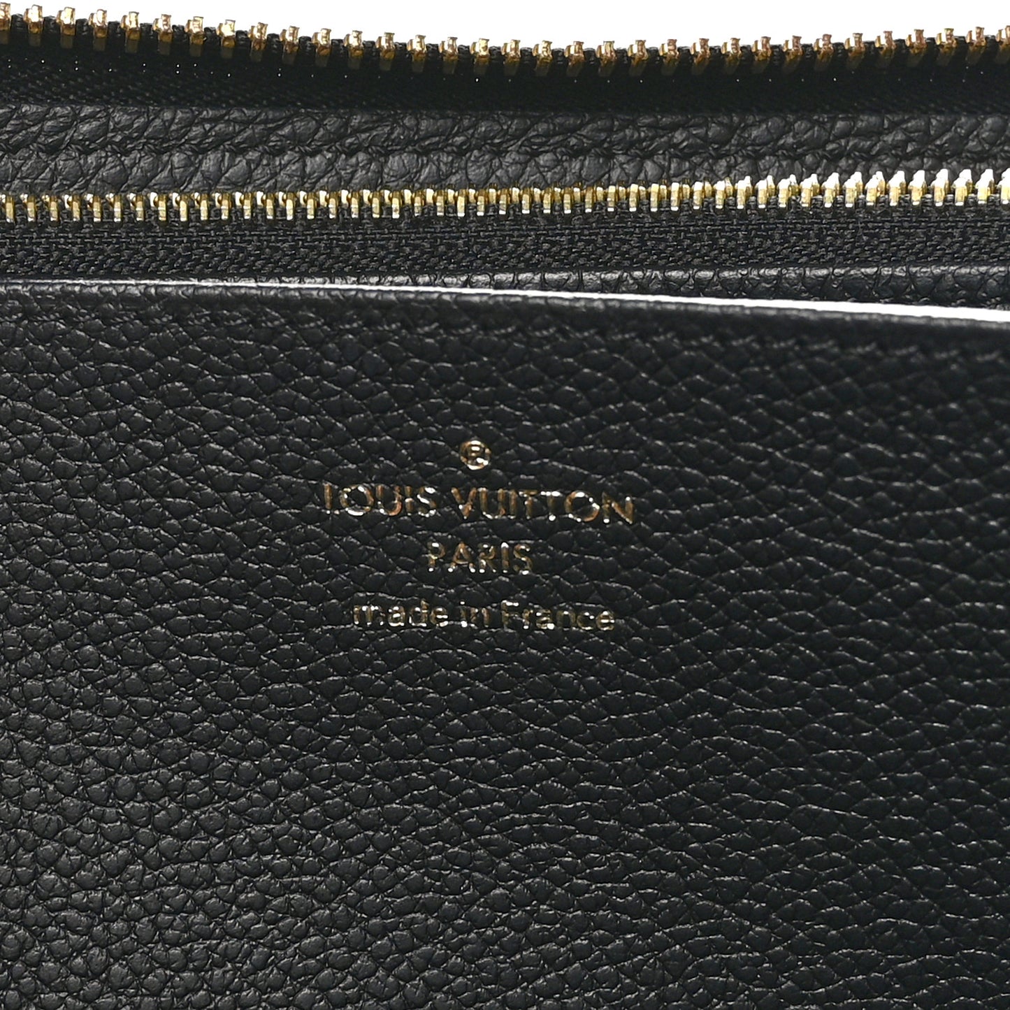 Empreinte Monogram Giant Zippy Wallet Black Beige