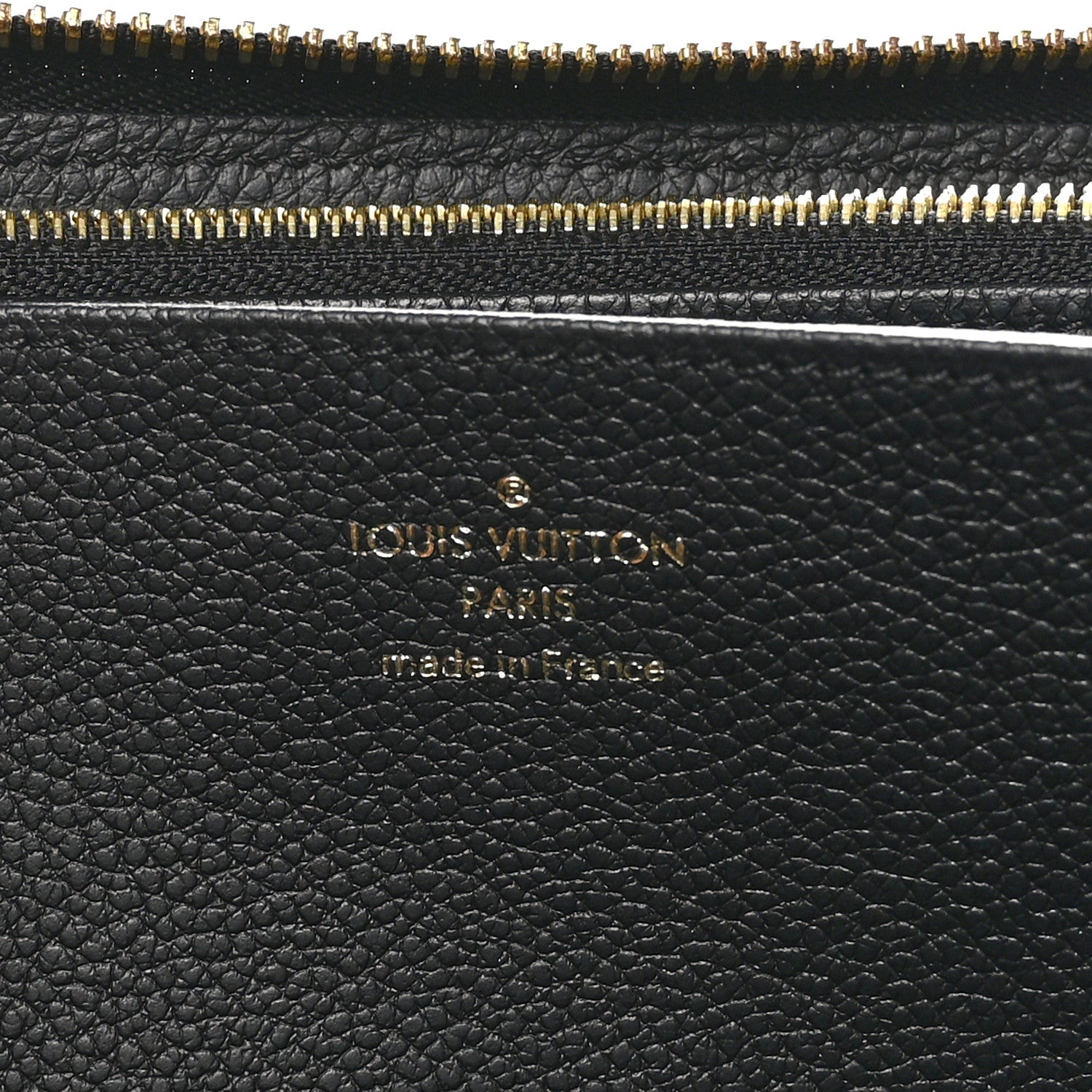 Louis Vuitton Empreinte Monogram Giant Zippy Wallet Black Beige 7 of 8