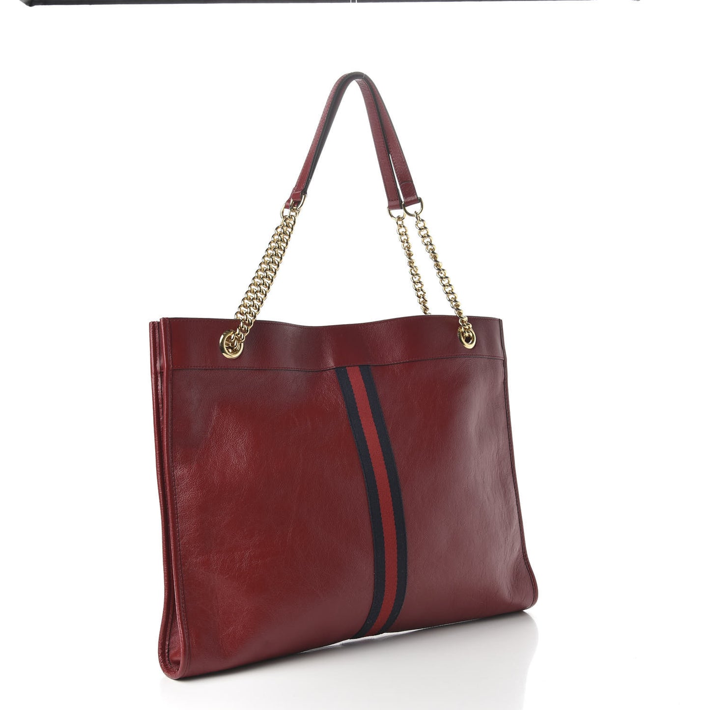 Calfskin Large Rajah Chain Tote Romantic Cherry