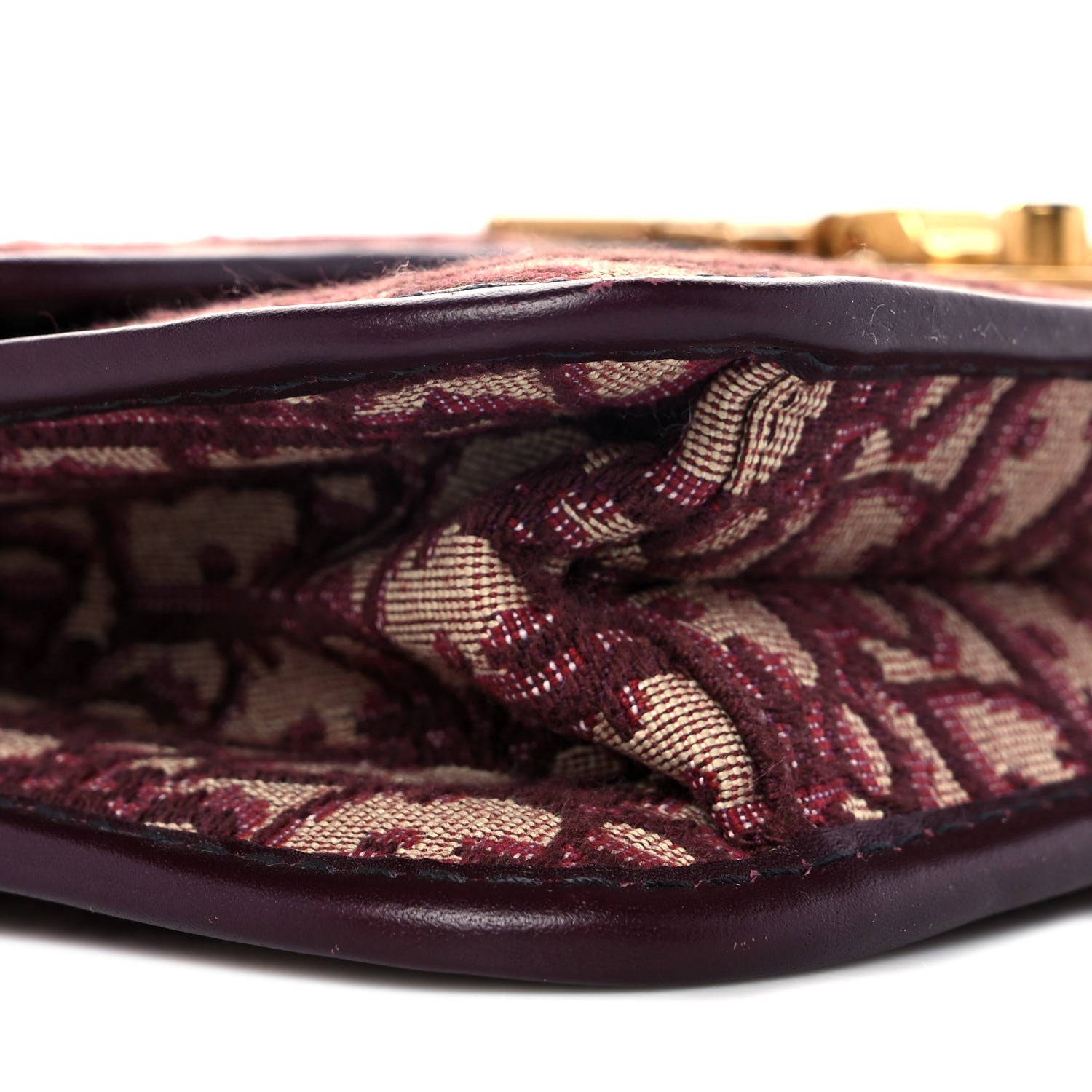 Christian Dior Oblique DiorAddict Flap Bag Burgundy 7 of 8
