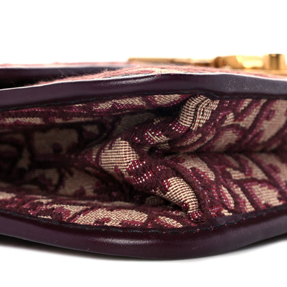 Christian Dior Oblique DiorAddict Flap Bag Burgundy 7 of 8