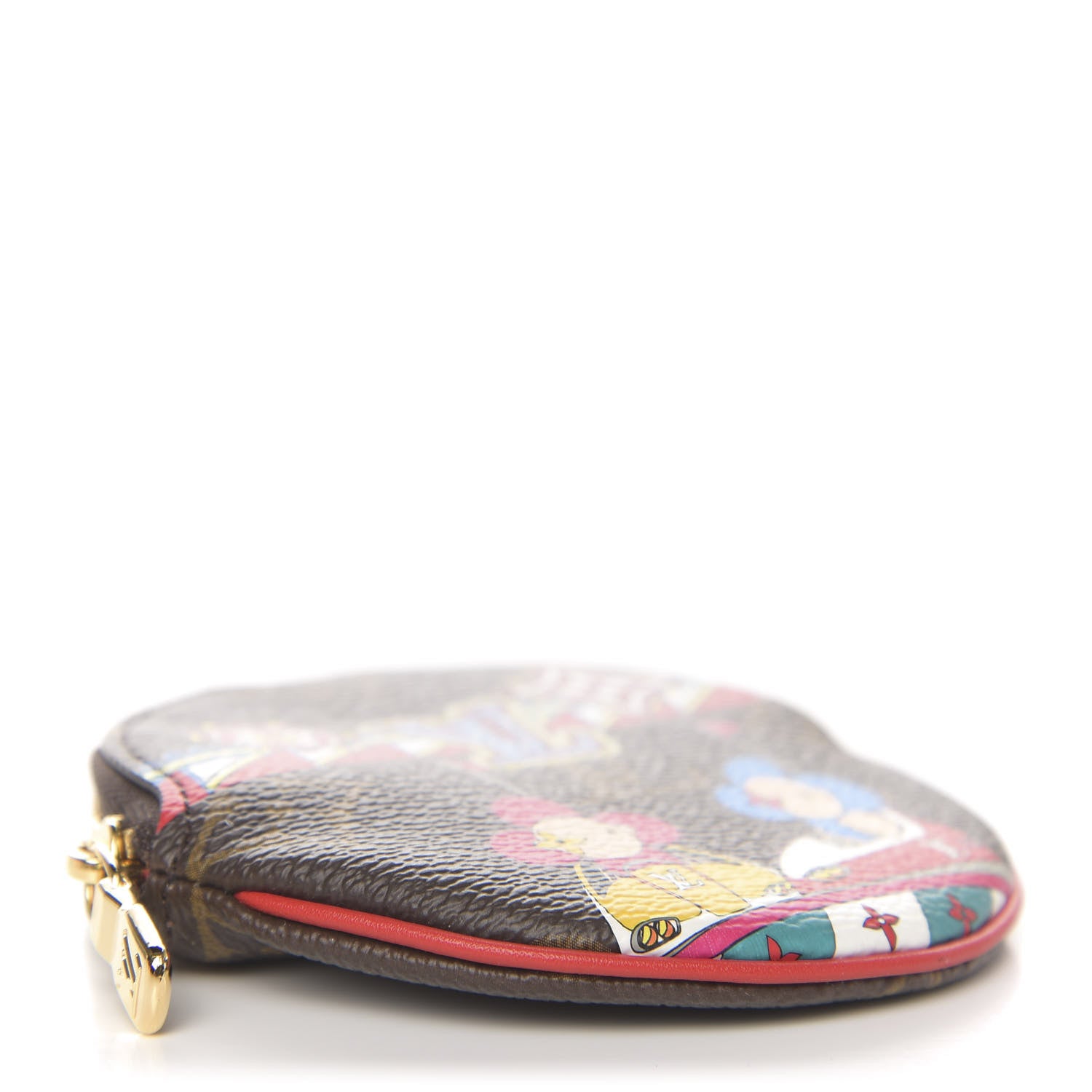 Louis Vuitton Monogram 2020 Christmas Animation Bumper Cars Round Coin Purse Coquelicot 4 of 8