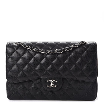 Chanel Caviar Quilted Jumbo Double Flap Black 1 of 11