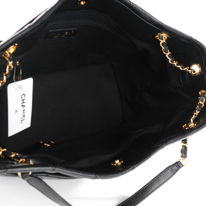 Chanel Caviar Quilted CC Timeless Soft Hobo Black 5 of 8