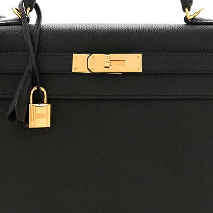 Hermes Epsom Kelly Sellier 28 Black 8 of 11