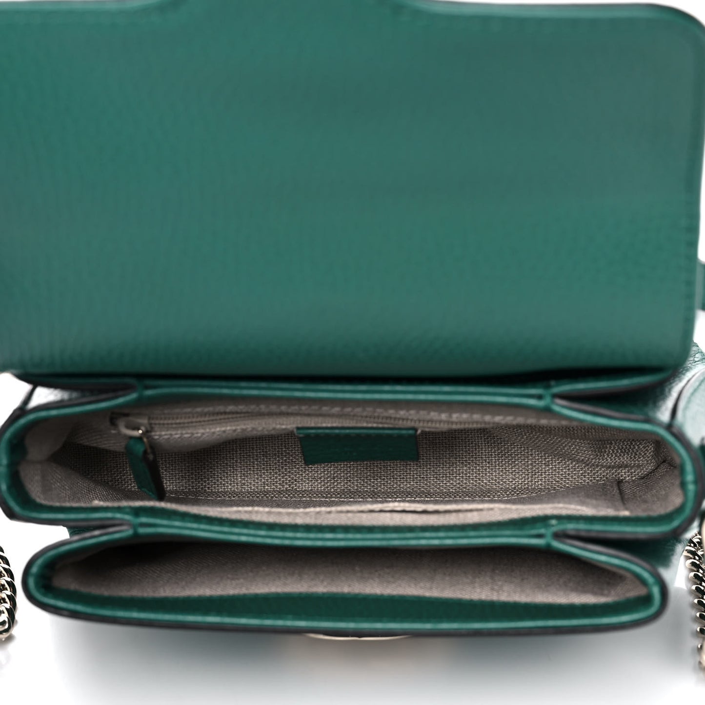 Dollar Calfskin Interlocking G Crossbody Bag Emerald
