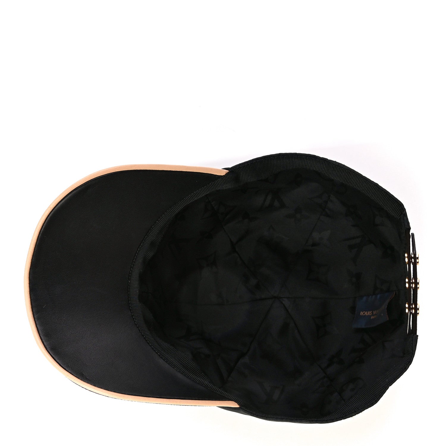 Louis Vuitton Polyester Silk Monogram LV Get Ready Cap L Black 6 of 9