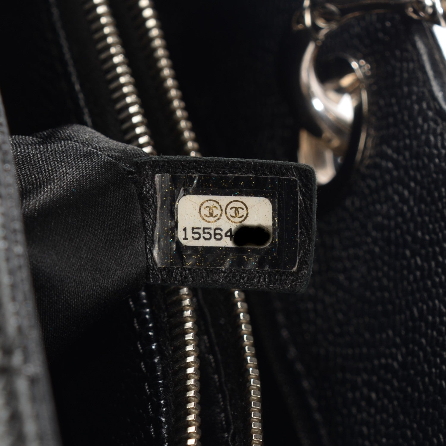 Chanel Caviar Quilted Grand Shopping Tote GST Black 9 of 10