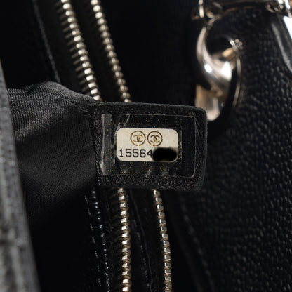 Chanel Caviar Quilted Grand Shopping Tote GST Black 9 of 10