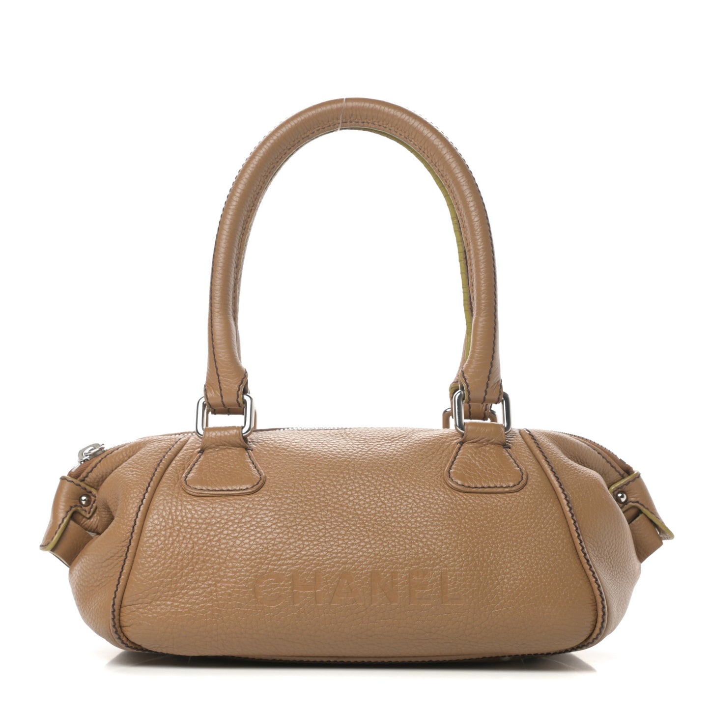 Calfskin Small Tassel Bowler Light Brown