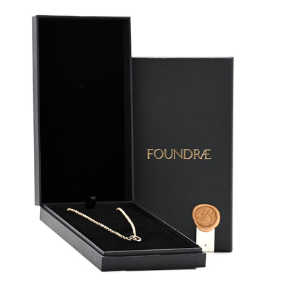Foundrae 18K Yellow Gold Medium Belcher Open Chain Mini Chubby Annex Link Necklace 6 of 6