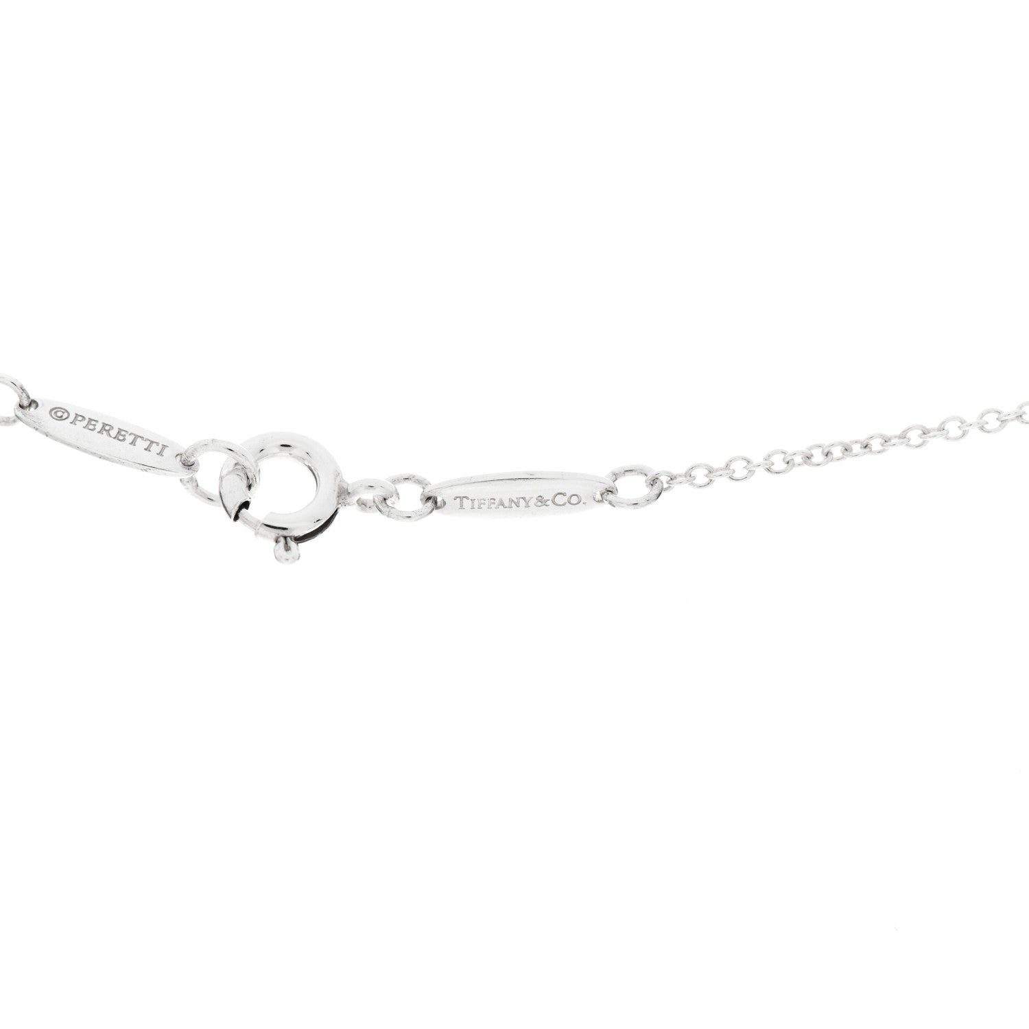 Tiffany Sterling Silver 11mm Elsa Peretti Open Heart Pendant Necklace 7 of 9