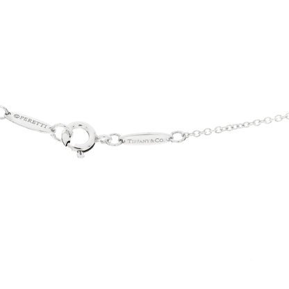 Tiffany Sterling Silver 11mm Elsa Peretti Open Heart Pendant Necklace 7 of 9