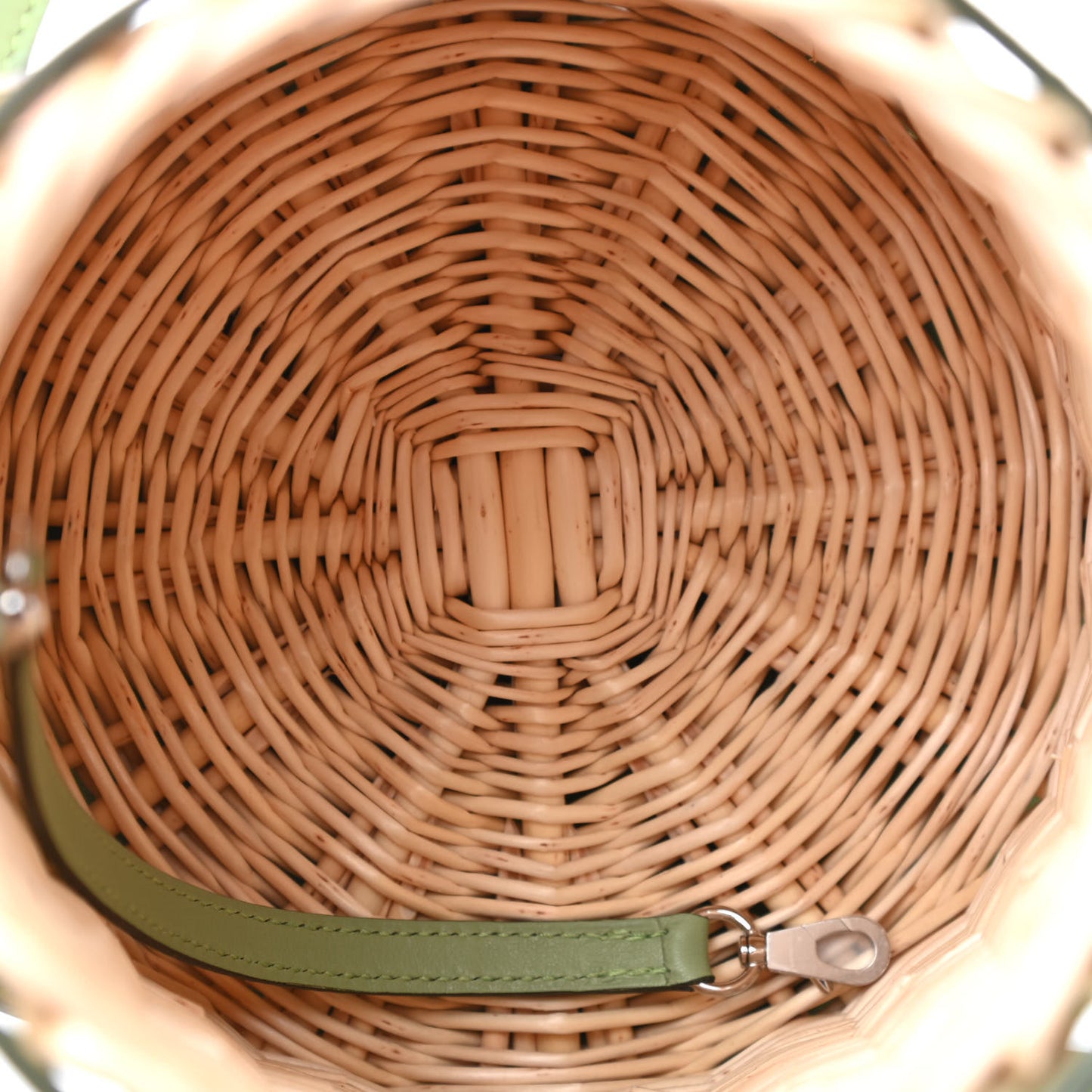 Swift Wicker Sac Farming Picnic Bag Naturel Vert Criquet