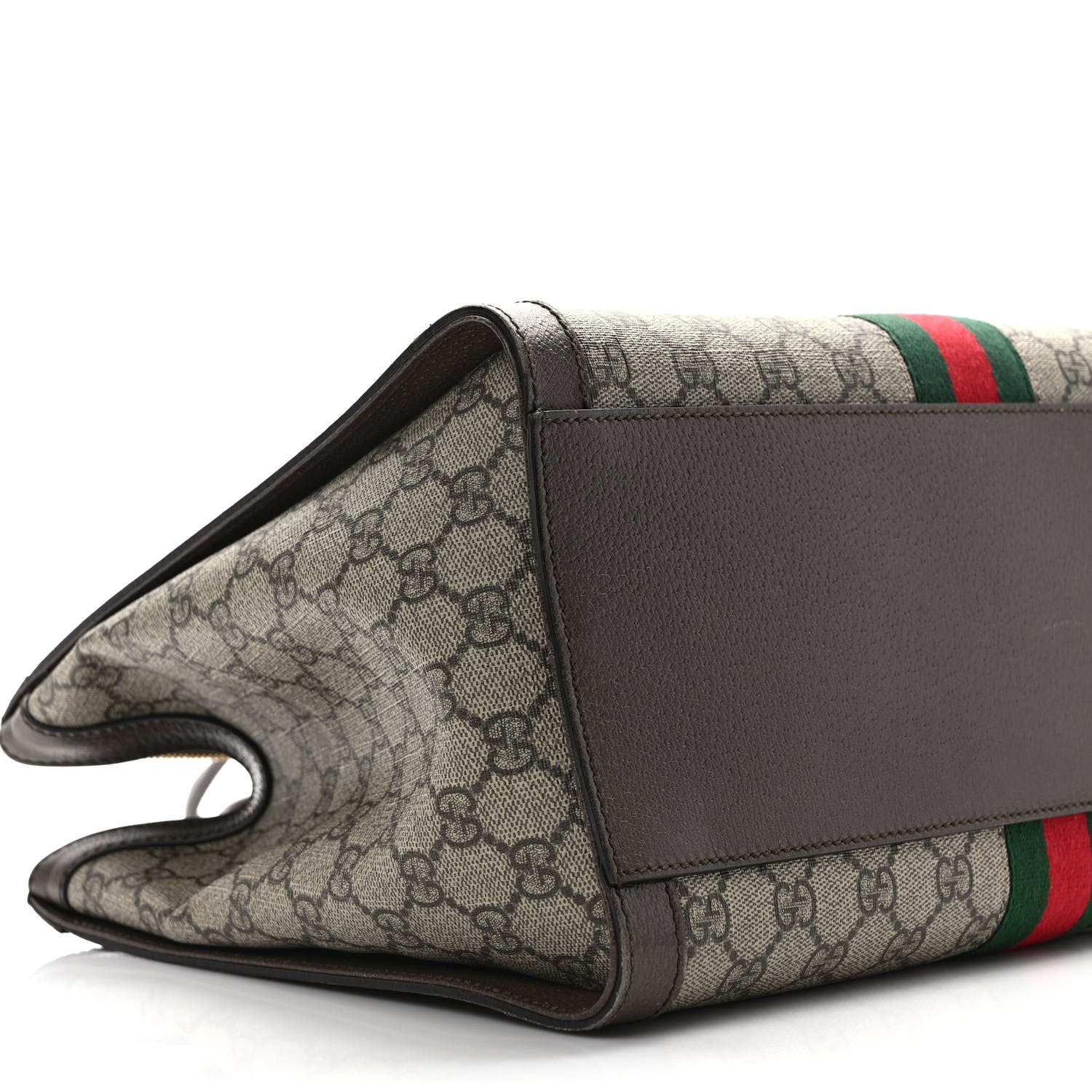 Gucci GG Supreme Monogram Web Medium Ophidia Tote Bag Brown 8 of 11
