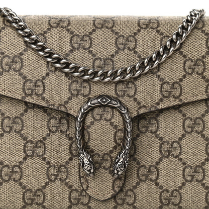 Gucci GG Supreme Monogram Mini Dionysus Chain Wallet Beige Taupe 8 of 12