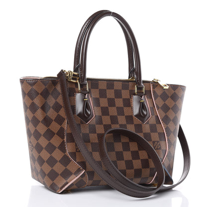 Louis Vuitton Damier Ebene Caissa Tote PM Rose Ballerine 3 of 12
