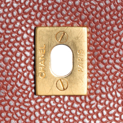 Chanel Metallic Caviar Quilted Medium Single Flap Bag 6 of 9