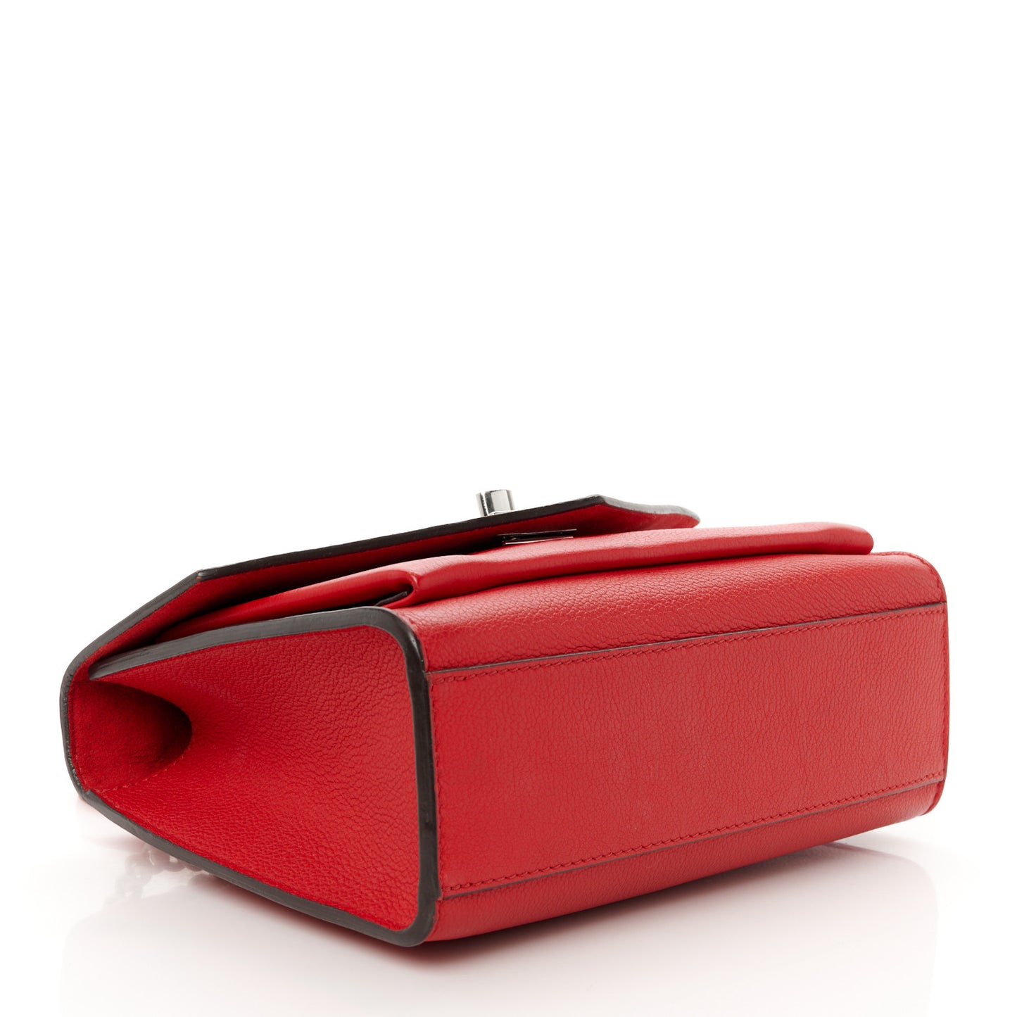 Soft Calfskin My Lockme Chain Bag BB Poppy