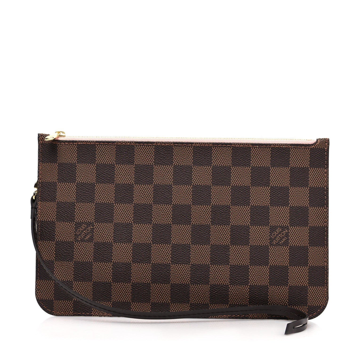 Louis Vuitton Damier Ebene Neverfull MM GM Pochette Rose Ballerine 1 of 7