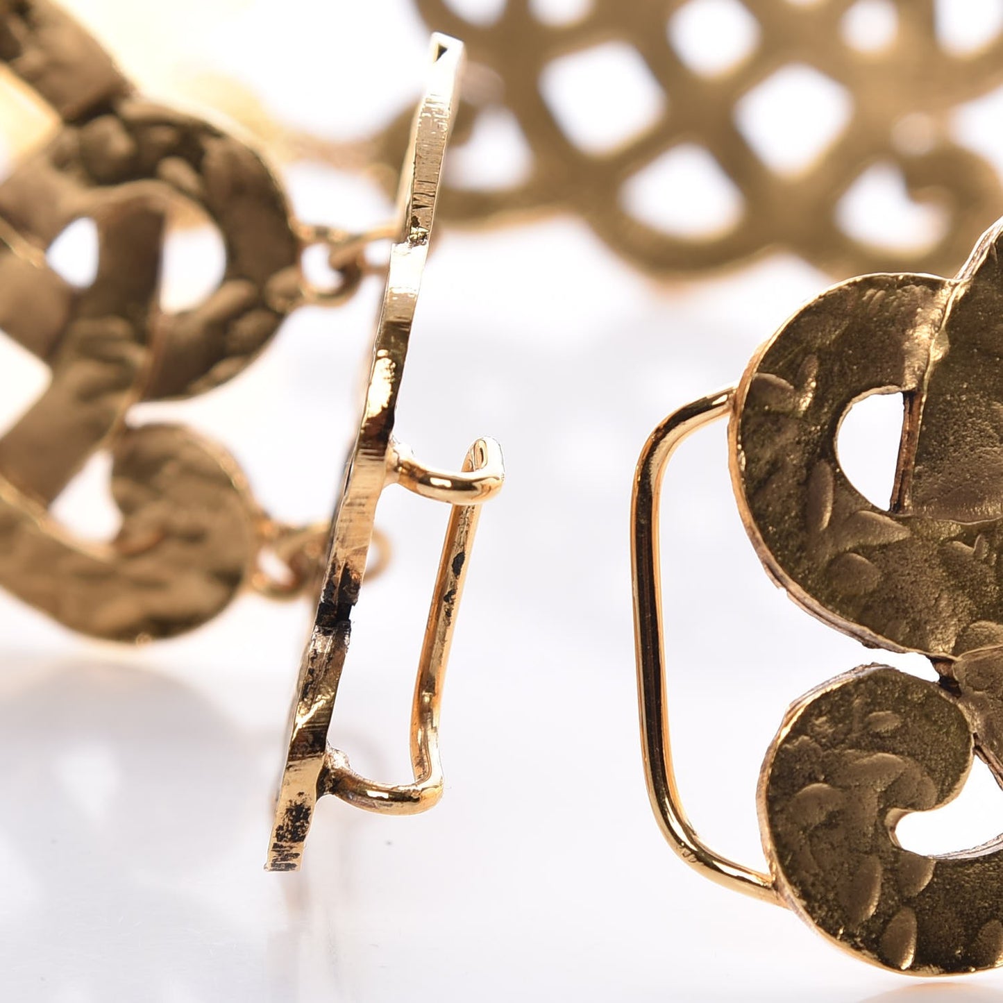 Hammered Chain Belt Gold
