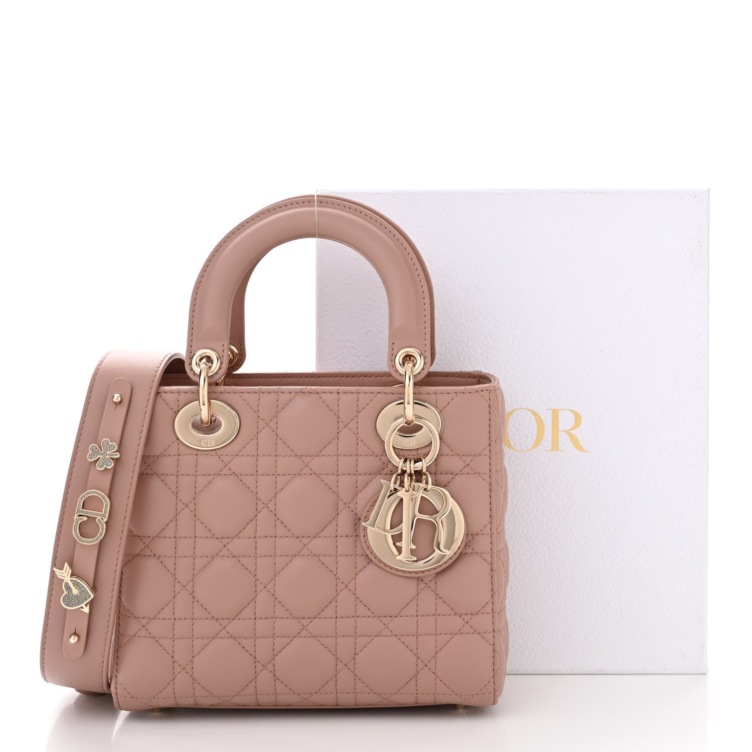 Christian Dior Lambskin Cannage Small My ABCDior Lady Dior Fard 11 of 11