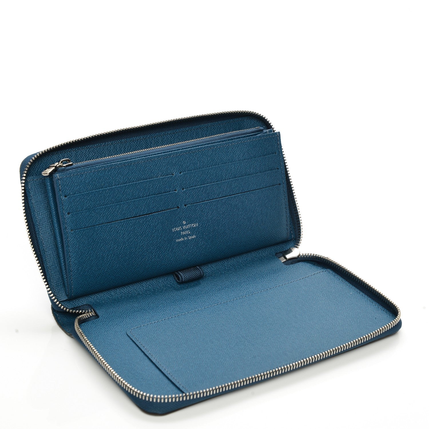 Louis Vuitton Epi Zippy Organizer Wallet Cyan 5 of 8