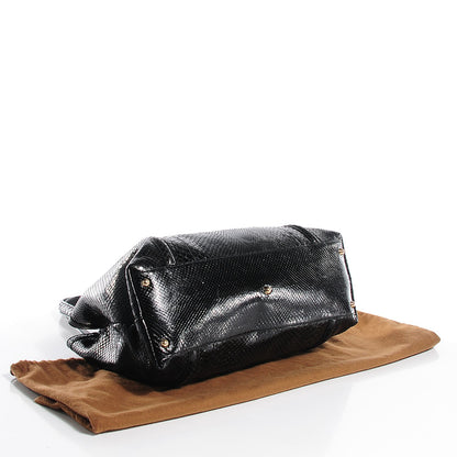 Gucci Python Medium Britt Tote Black 4 of 7
