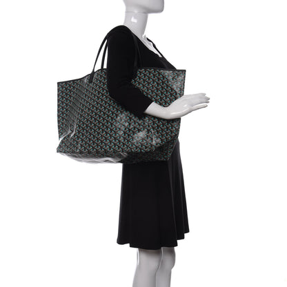Goyard Goyardine Saint Louis Claire Voie GM Black Blue 2 of 8