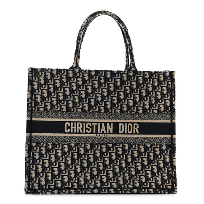 Christian Dior Oblique Large Book Tote Blue Multicolor 1 of 10