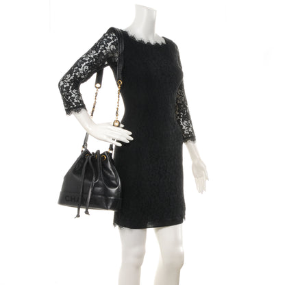 Chanel Caviar Drawstring Shoulder Bag Black 2 of 8