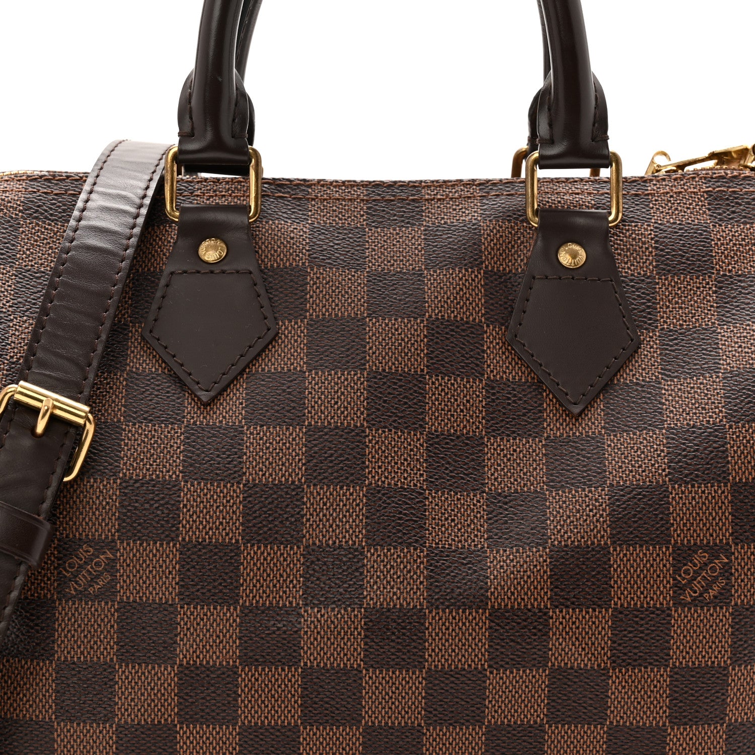 Louis Vuitton Damier Ebene Speedy Bandouliere 25 8 of 11