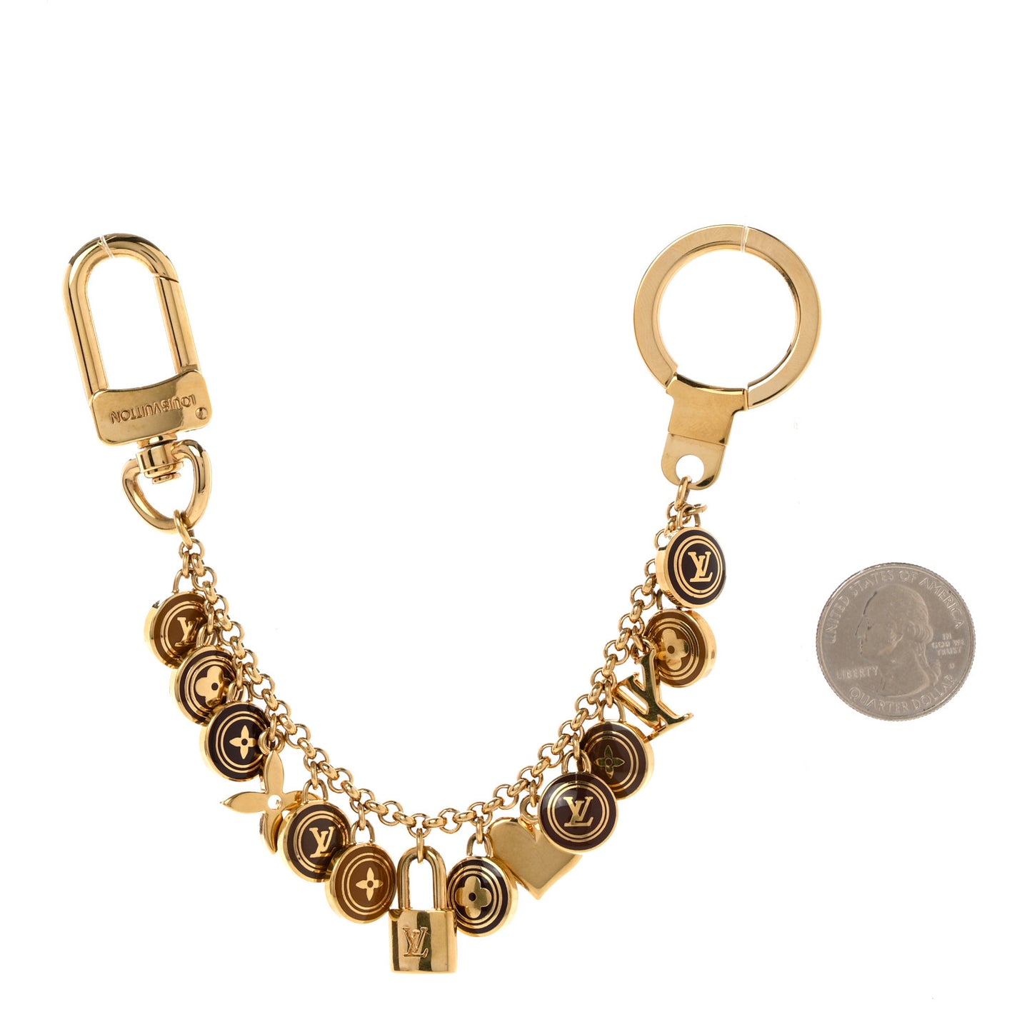 Pastilles Key Chain Bag Charm Brown