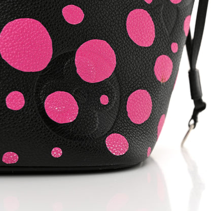 Louis Vuitton LV X YK Empreinte Infinity Dots Neverfull MM Black Fuchsia 12 of 13